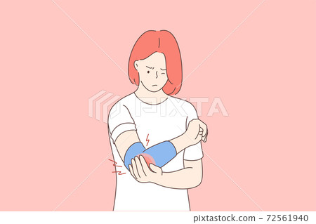 Health, care, medicine, pain, trauma concept Health, care, medicine, pain, trauma concept 72561940