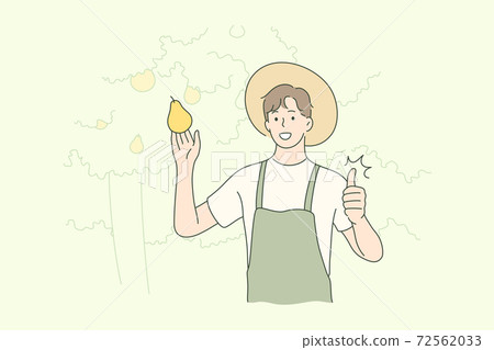 Harvesting, farming, agriculture, nature concept. Harvesting, farming, agriculture, nature concept. 72562033