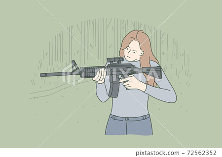 War, training, hunting concept 72562352