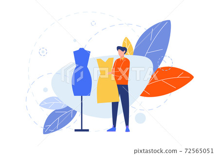 Creative profession, hobby, clothier, couturier, atelier concept Creative profession, hobby, clothier, couturier, atelier concept 72565051