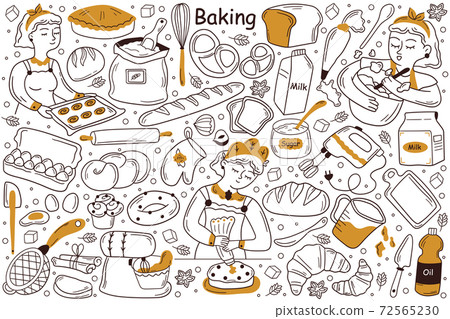 Baking doodle set Baking doodle set 72565230