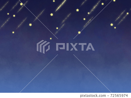 Simple night sky image of shooting star 72565974
