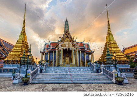 Temple of the Emerald Buddha or Wat Phra Kaew temple, Bangkok, Thailand Temple of the Emerald Buddha or Wat Phra Kaew temple, Bangkok, Thailand 72566210