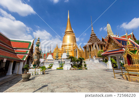 Temple of the Emerald Buddha or Wat Phra Kaew temple, Bangkok, Thailand Temple of the Emerald Buddha or Wat Phra Kaew temple, Bangkok, Thailand 72566220