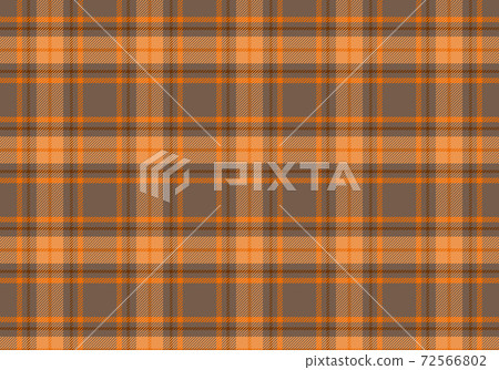 [Background material] Tartan plaid 09 British-style seamless pattern (gray & orange & brown & beige) 72566802