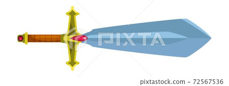 Vector sword game item isolated on white backdrop-插圖素材 [72567536] - PIXTA圖庫