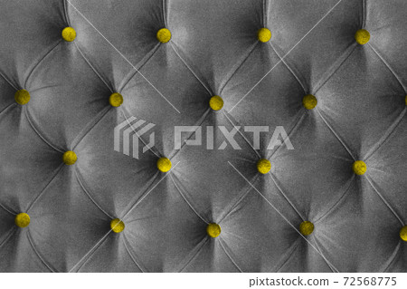 Quilted velour buttoned ultimate gray with Illuminating yellow color fabric wall pattern background. Elegant vintage luxury bright gold colour sofa upholstery. plush backdrop. Color of the year 2021 Quilted velour buttoned ultimate gray with Illuminating yellow color fabric wall pattern background. Elegant vintage luxury bright gold colour sofa upholstery. plush backdrop. Color of the year 2021 72568775