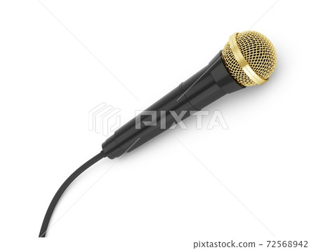 3d rendering microphone isolated on white background 3d rendering microphone isolated on white background 72568942