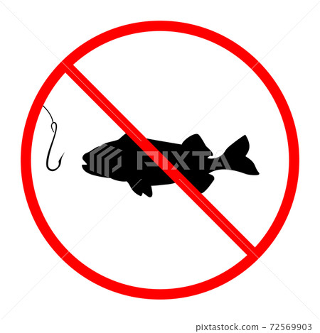Stop no fishing prohibition. Fishing...-插圖素材 [72569903] - PIXTA圖庫