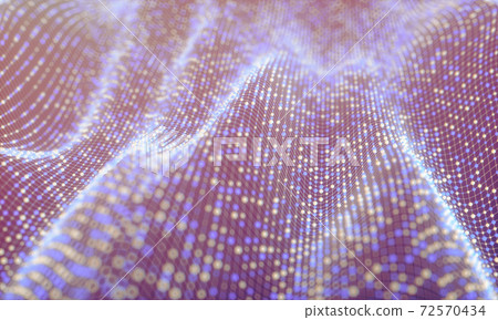3D Hologram Abstract Background Network Connection 72570434