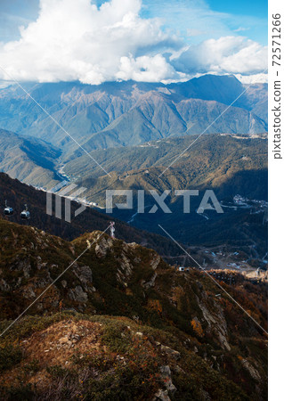 Autumn in the mountains of Sochi. Russia travel concept. Autumn in the mountains of Sochi. Russia travel concept. 72571266