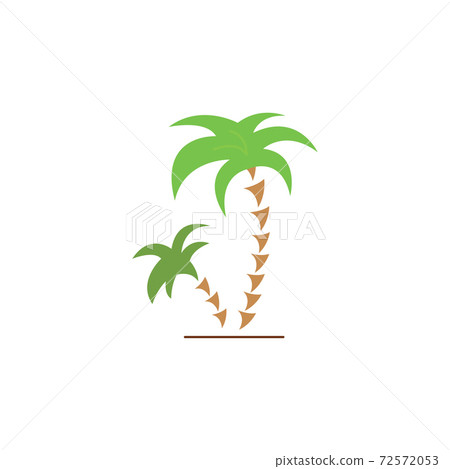 Palms tree color icon vector. palm coconut tree Simple sign, logo. Palms tree color icon vector. palm coconut tree Simple sign, logo. 72572053