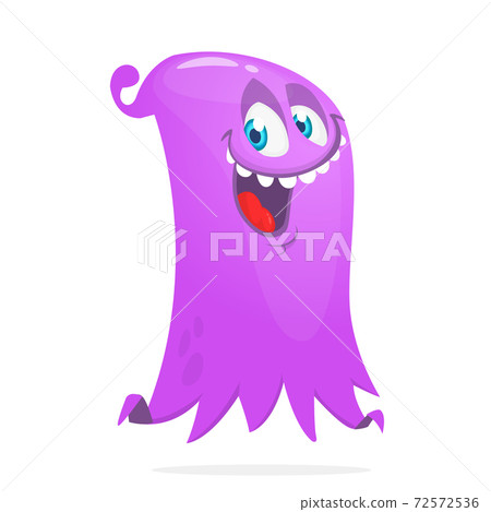 Happy cartoon flying monster. Vector illustration Happy cartoon flying monster. Vector illustration 72572536