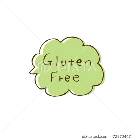 [Gluten-free] Simple hand-painted icon (speech balloon / color) 72573447