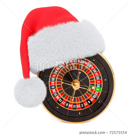 Christmas Roullet Casino roulette with Santa Claus red Christmas... - Stock Illustration ...