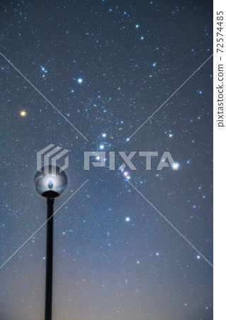 Lake Shikotsu, a landscape with Orion 72574485