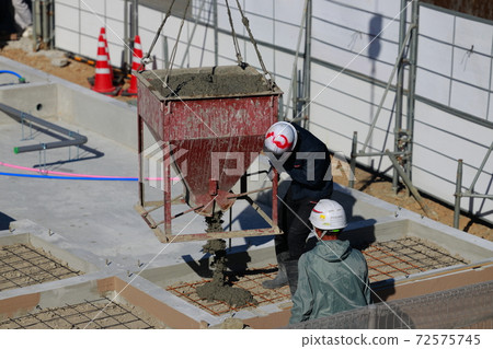 Foundation work using ready-made con 72575745