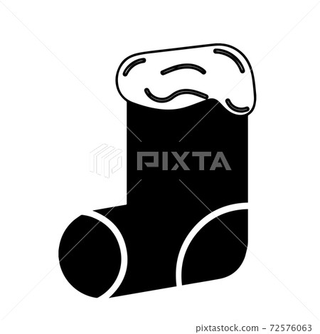 Isolated red christmas sock icon Isolated red christmas sock icon 72576063