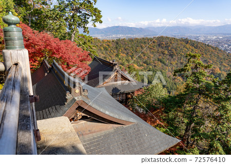 Higashiomi City, Shiga Prefecture, overlooking from the main shrine of Tarobogu Higashiomi City, Shiga Prefecture, overlooking from the main shrine of Tarobogu 72576410