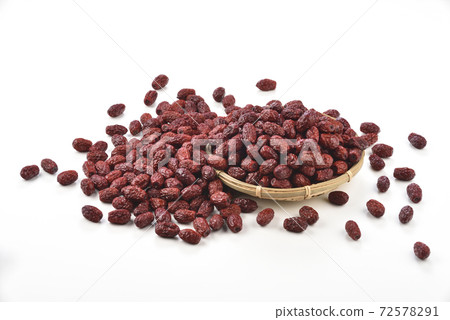 Dried fruits, red dates, red dates fruits, dried, Chinese medicinal materials Dried fruits, red dates, red dates fruits, dried, Chinese medicinal materials 72578291