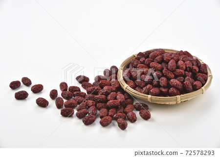 Dried fruits, red dates, red dates fruits, dried, Chinese medicinal materials Dried fruits, red dates, red dates fruits, dried, Chinese medicinal materials 72578293