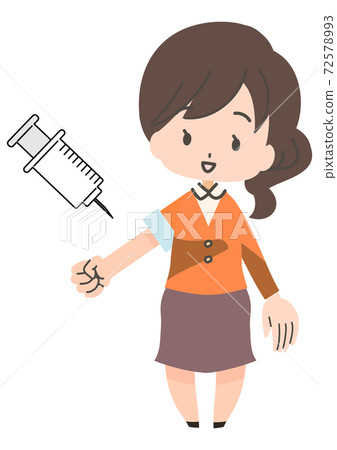 Person receiving an injection Person receiving an injection 72578993