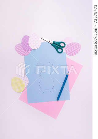 Easter activities. Dot to dot bunny game. Easter activities. Dot to dot bunny game. 72579472