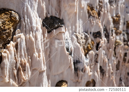 南美洲秘魯安第斯山脈的馬拉斯鹽田景觀，自印加時代開始就一直持續 72580511