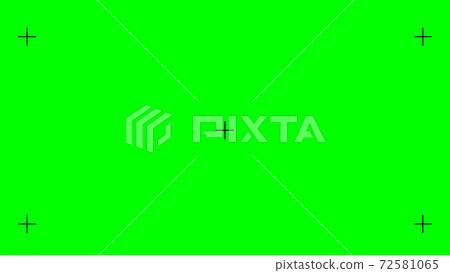green screen, chromakey background. VFX motion tracking markers. chroma key background for keying, motion graphic and video effects. 72581065