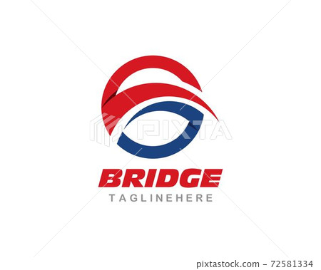 Bridge ilustration logo vector 72581334
