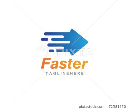 fast arrow logo vector - Stock Illustration [72581350] - PIXTA