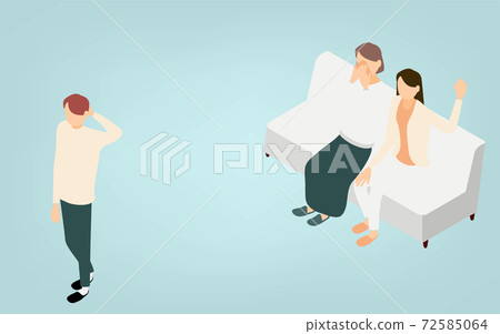 Isometric, LGBT, one of the sexual diversity, parenting of lesbian couples Isometric, LGBT, one of the sexual diversity, parenting of lesbian couples 72585064