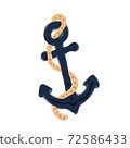 Illustration of Anchor. Hand drawn vector illustration. Cute Illustrations For Kids 72586433