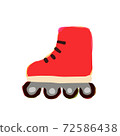 Illustration of Roller Skate. Hand drawn vector illustration. Cute Illustrations For Kids 72586438