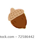 Illustration of Acorn. Hand drawn vector illustration. Cute Illustrations For Kids 72586442