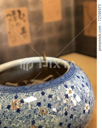 Brazier in Japanese-style room in winter in Japan 72586973
