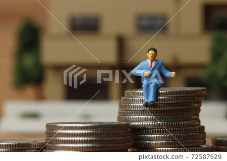 Businessman and money 72587629