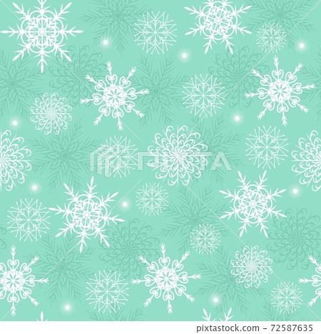 Winter seamless pattern with the white snowflakes - Stock Illustration ...
