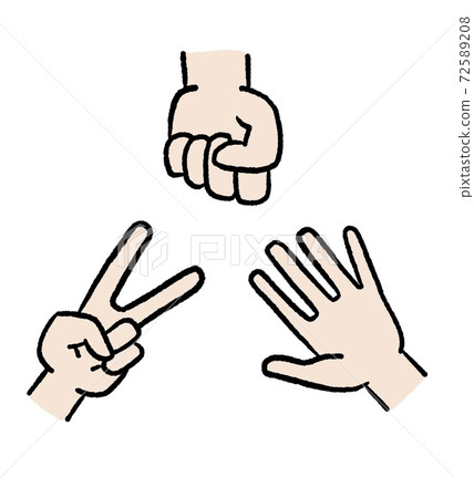 Rock-paper-scissors illustration Rock-paper-scissors illustration 72589208