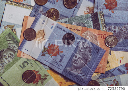 Malaysian currency ringgit 72589790