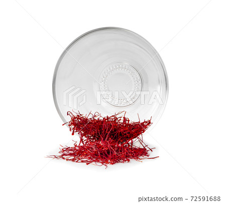 saffron threads an isolated on white background saffron threads an isolated on white background 72591688