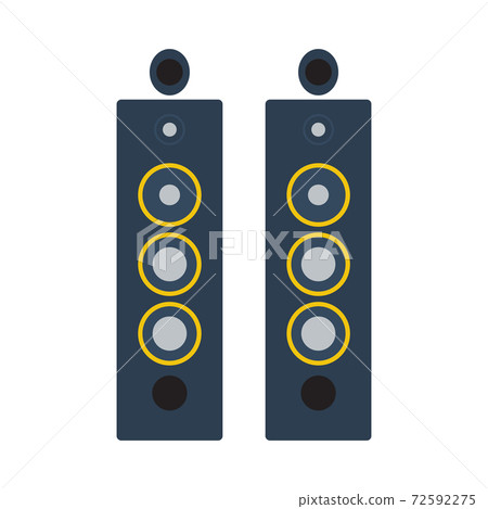 Audio System Speakers Icon 72592275