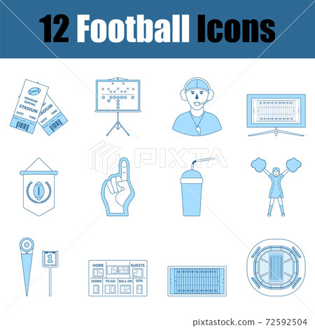 Football Icon Set Football Icon Set 72592504