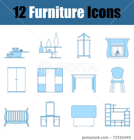Furniture Icon Set 72592949