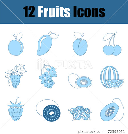 Fruits Icon Set 72592951