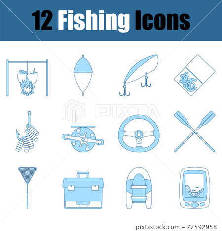 Fishing Icon Set Fishing Icon Set 72592958