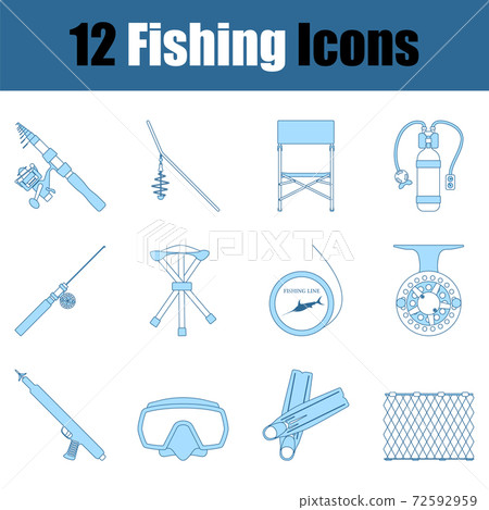 Fishing Icon Set Fishing Icon Set 72592959