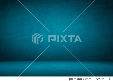 Vintage grunge blue concrete texture studio wall background with vignette. Vintage grunge blue concrete texture studio wall background with vignette. 72593001