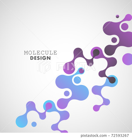 Abstract blue molecules on white background.... - Stock Illustration ...