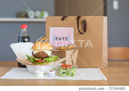 Image of gourmet avocado cheeseburger delivery food Image of gourmet avocado cheeseburger delivery food 72594865